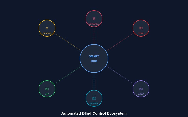 Smart blind automation control ecosystem